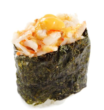 Japanese Cuisine - Crab Meat Sushi Rollの写真素材