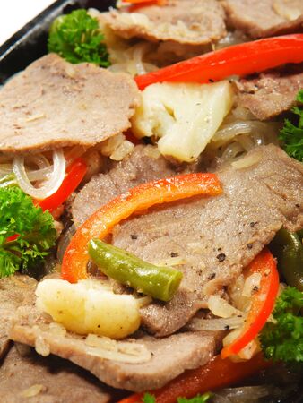 Japanese Cuisine - Beef with Vegetablesの写真素材