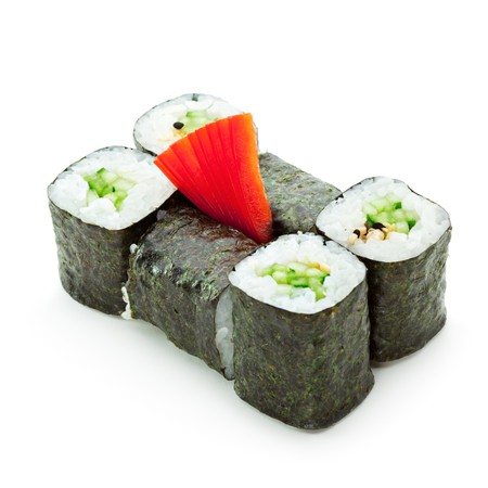 Kappamaki - Cucumber Sushi Rollの写真素材