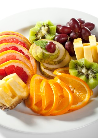 Tropical Fruit Plateの写真素材