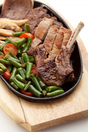 Grilled Foods - Meat with Vegetablesの写真素材