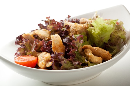 Salad with Chicken and Vegetablesの写真素材