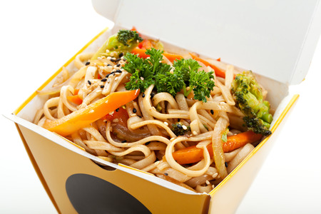 Chinese Noodle with Vegetablesの写真素材