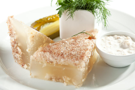 Meat Aspic with Herbs and Horseradish