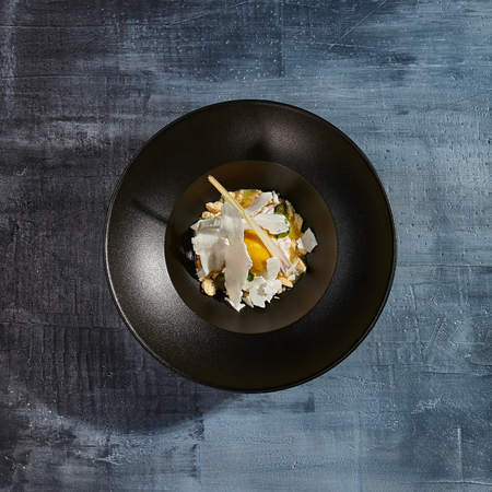 Restaurant Dessert - Delicious Mango Sweet with White Chocolateの写真素材