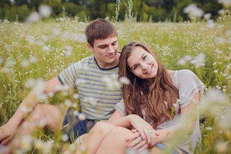 young couple in loveの写真素材