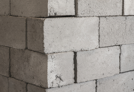 Gray concrete construction of block industrial Photoの写真素材