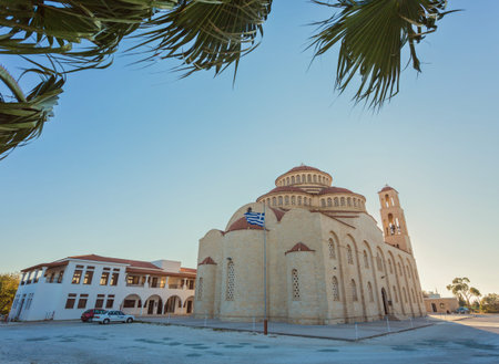 Agioi Anargyroi Orthodox Cathedral in Paphos, Cyprusの写真素材