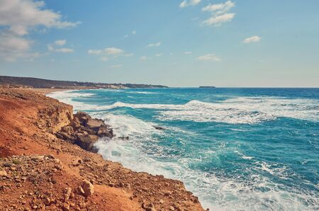 Cyprus - Mediterranean Sea coast. Lara Beach in Paphos district.の写真素材