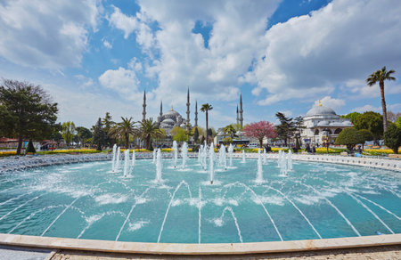 Blue Mosque, art masterpiece of Istanbul, Turkey