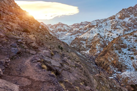 Town of Aroumd, Toubkal national park, Moroccoの写真素材
