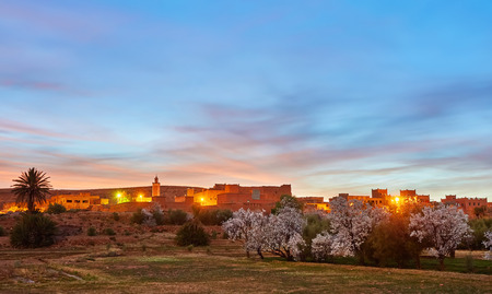 Moroccan cities located at mountainous area and countryside Moroccoの写真素材