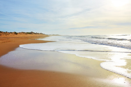 Beautiful Atlantic Ocean landscape somewhere between Agadir and Essaouira, Morocco