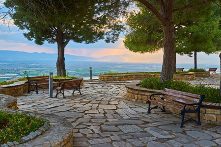 Pamukkale in Turkey. This place is the most visited attraction in Turkey and a   Heritage Site.の写真素材