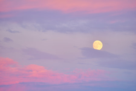 Beautiful background on dark, out of Focus Lights during the Night.の写真素材