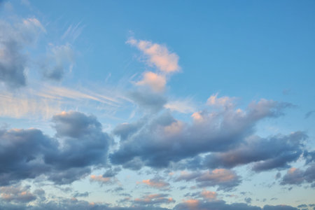 Sky daylight. Natural sky composition. Element of design.