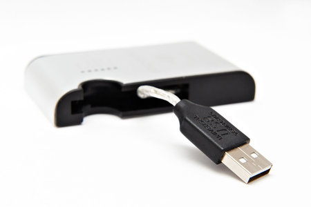 The device an adapter with socketの写真素材