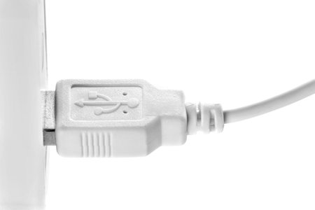 Power bank isolated on white background