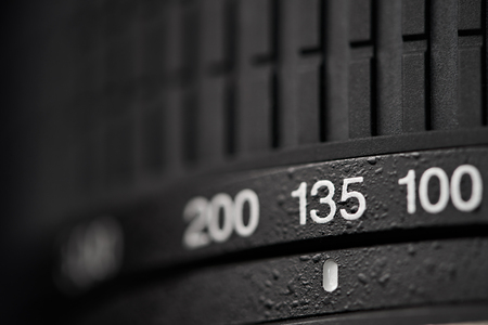 Tele zoom photo camera lens closeupの写真素材