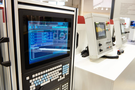 Displays and devices of the operational programming systemの写真素材