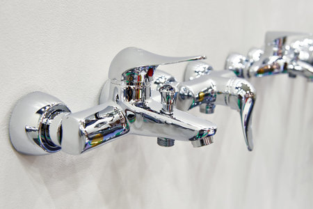 Bathroom faucet in the store