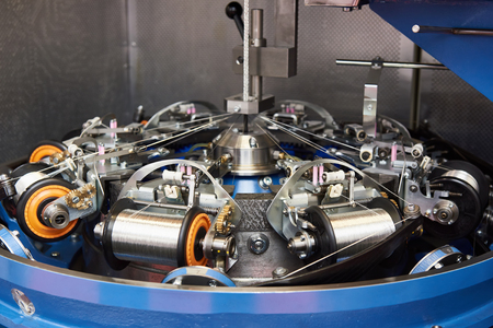 Industrial light lever-arm braiding machinesの写真素材