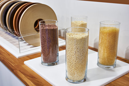 Plastic granules for manufacturing of products of the furniture industry