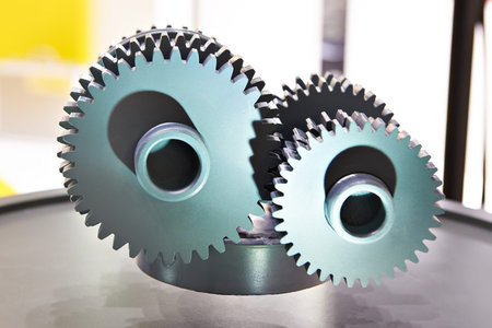 Gears of abstract mechanism in magnetic flight