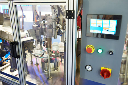 Tube filling machine for sealing of plastic, laminate and aluminum tubes