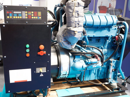 Modern diesel generator with electronic control system