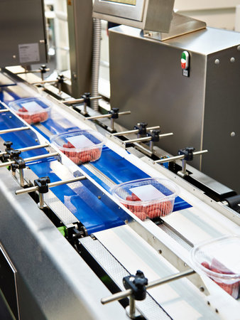 Plastic container packaging system and conveyor belt