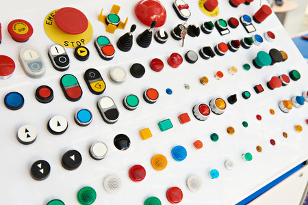 Buttons for control panels for electrical equipmentの写真素材