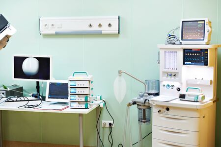 Medical equipment in the clinicの写真素材
