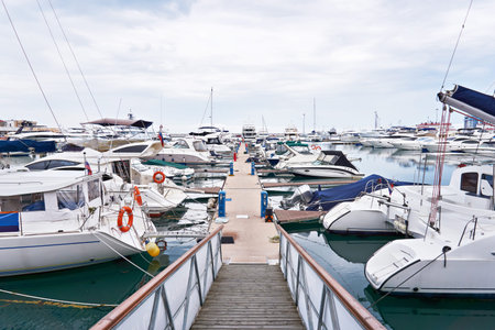 Sea Yacht Club in cloudy day