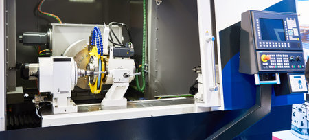 Universal industrial robotic arm and cnc lathe machine