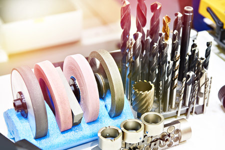 Heavy duty face mill on exhibitionの写真素材