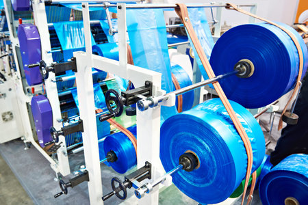 Machine for the production of plastic bags