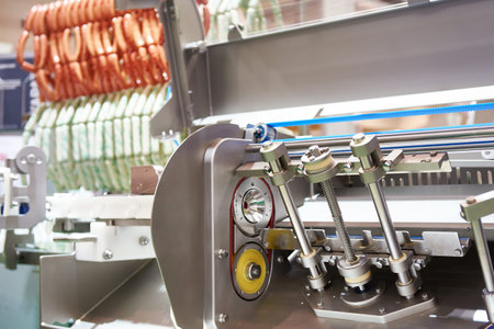 Industrial equipment for sausage line on exhibition