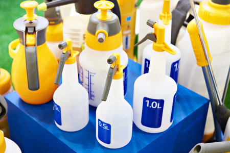 Garden sprayers in the storeの写真素材