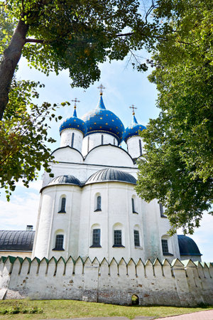 Cathedral of the Nativity of the Blessed Virgin in Suzdal, Russiaの写真素材