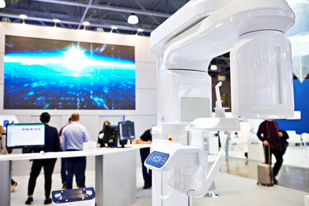 Modern exhibition of medical dental technologiesの写真素材