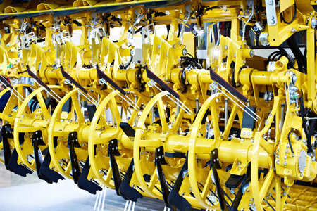 Powerful beet harvester on exhibition