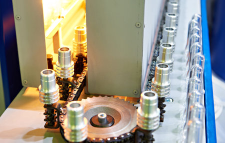 Semi-automatic blowing machine for bottles production
