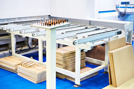 CNC milling and engraving machine for wood and set of milling cutters