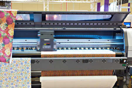 Big industrial sublimation printer for direct printing on fabrics