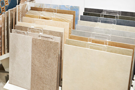 Decorative wooden panels on the floor and walls in the store
