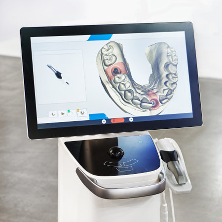 Dental device for making perfect denturesの写真素材