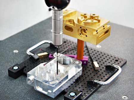 Coordinate measuring machine and metal brass part