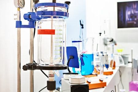 Chemical equipment for laboratory in exhibition