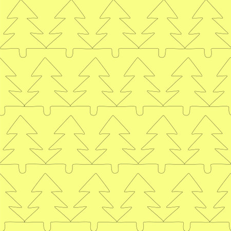 Winter abstract triangle fir tree seamless pattern. Vector illustration. Happy New Year 2024 and Merry Christmas texture. Color green pine icons, minimal geometric forest gift wrapping,のイラスト素材